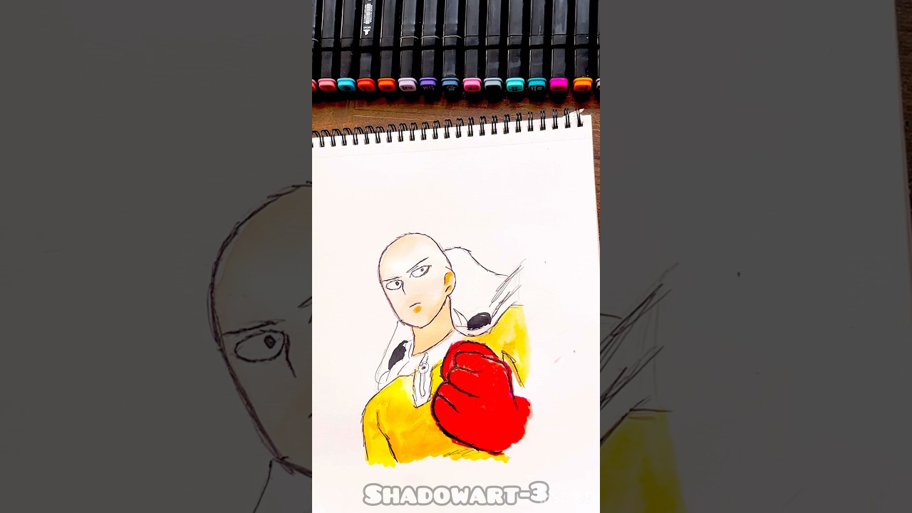 Saitama drawing#prassdrawing##trend ##viralshort