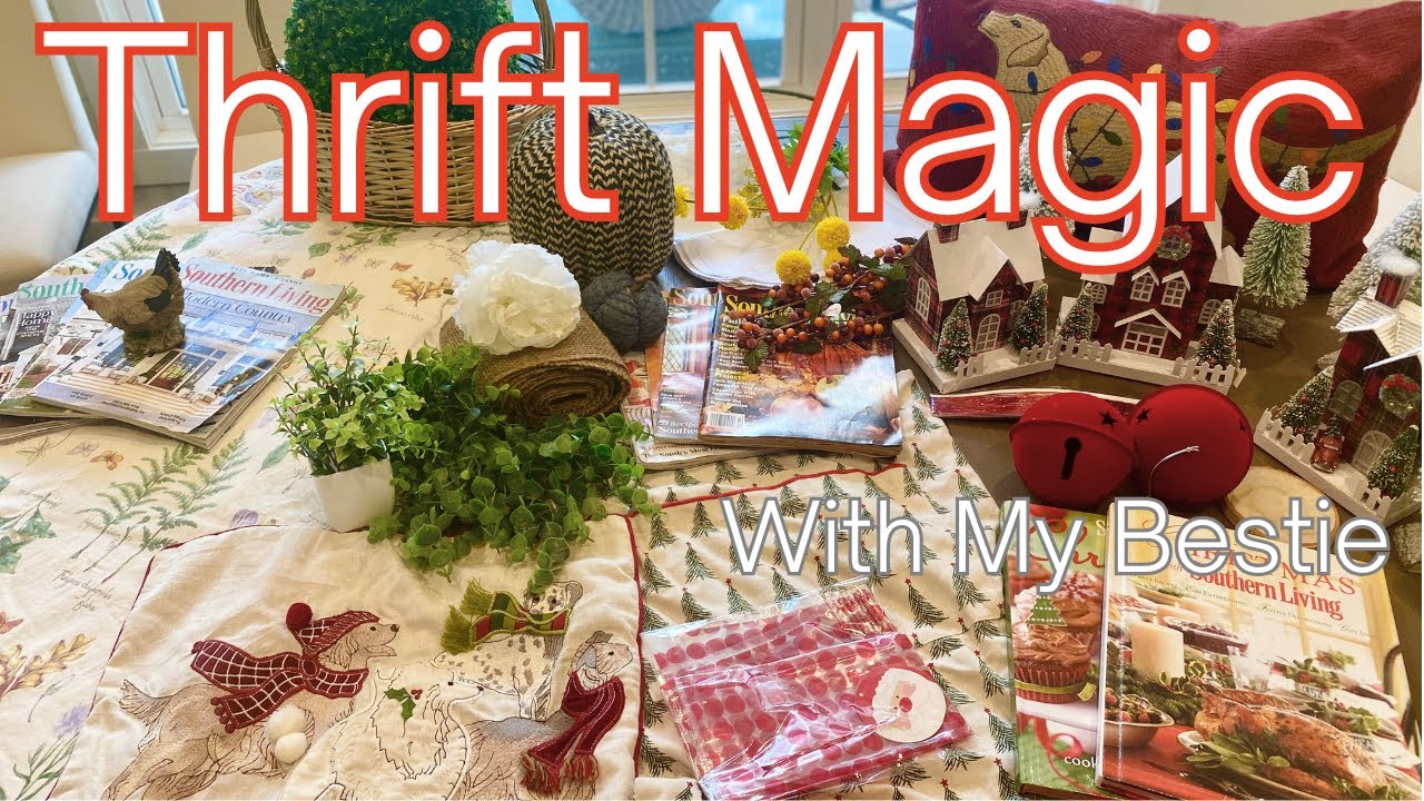 Thrifting GOLD at the Goodwill Bins with my Bestie! | Cozy Home Finds, Fall & Christmas