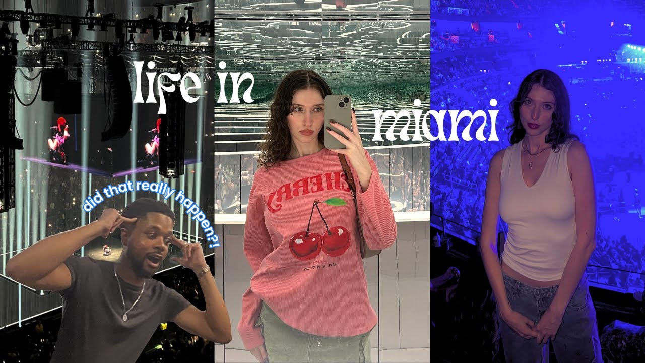come with me backstage to Kaytranada x Justice tour | Bille Eilish concert | life in Miami