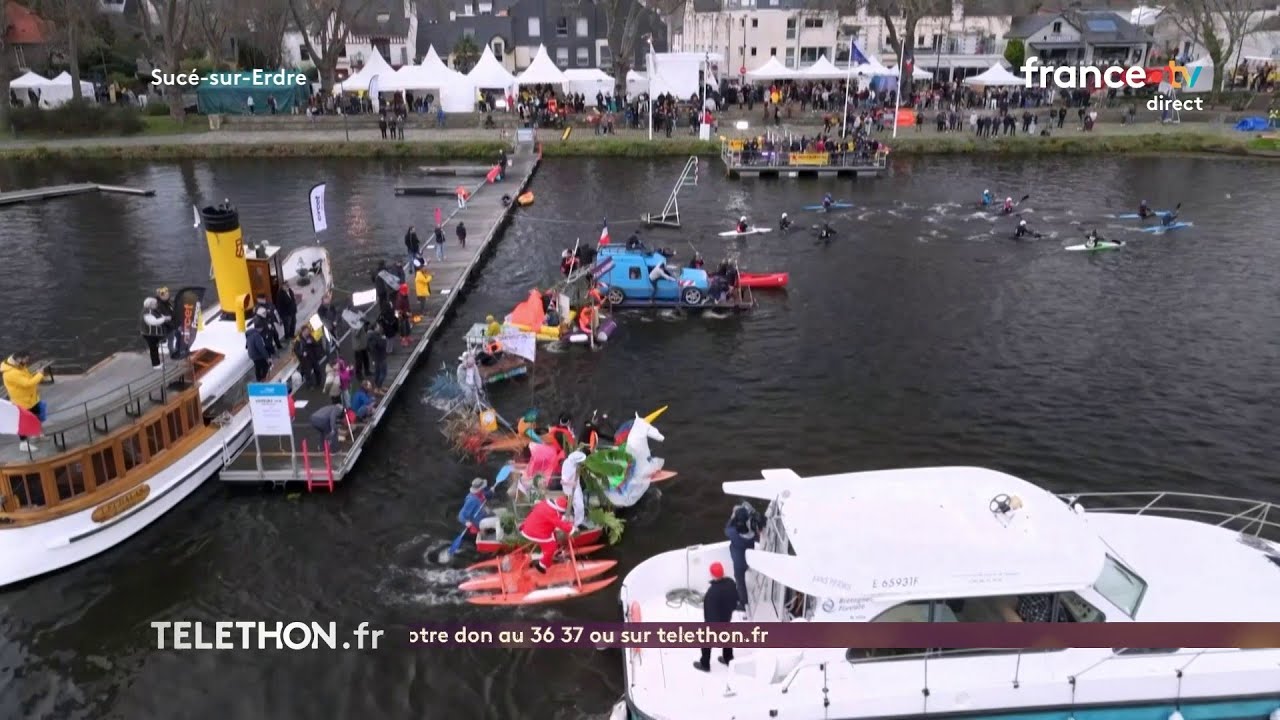 Du jamais vu à Sucé-sur-Erdre avec la course d'OFNI : le Téléthon c'est aussi des défis dingues !