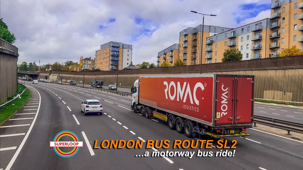 London SUPERLOOP EXPRESS Bus SL2 - Ilford Sainsbury's To Walthamstow Central