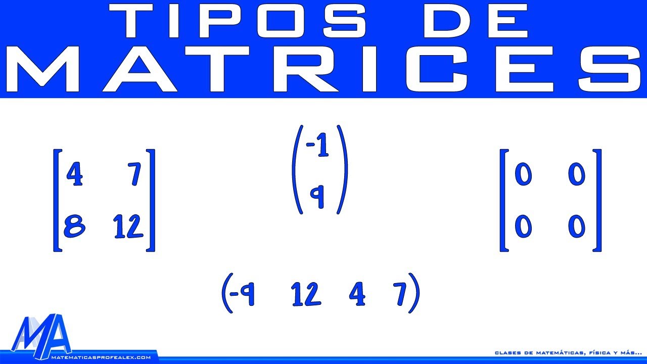 Tipos de matrices