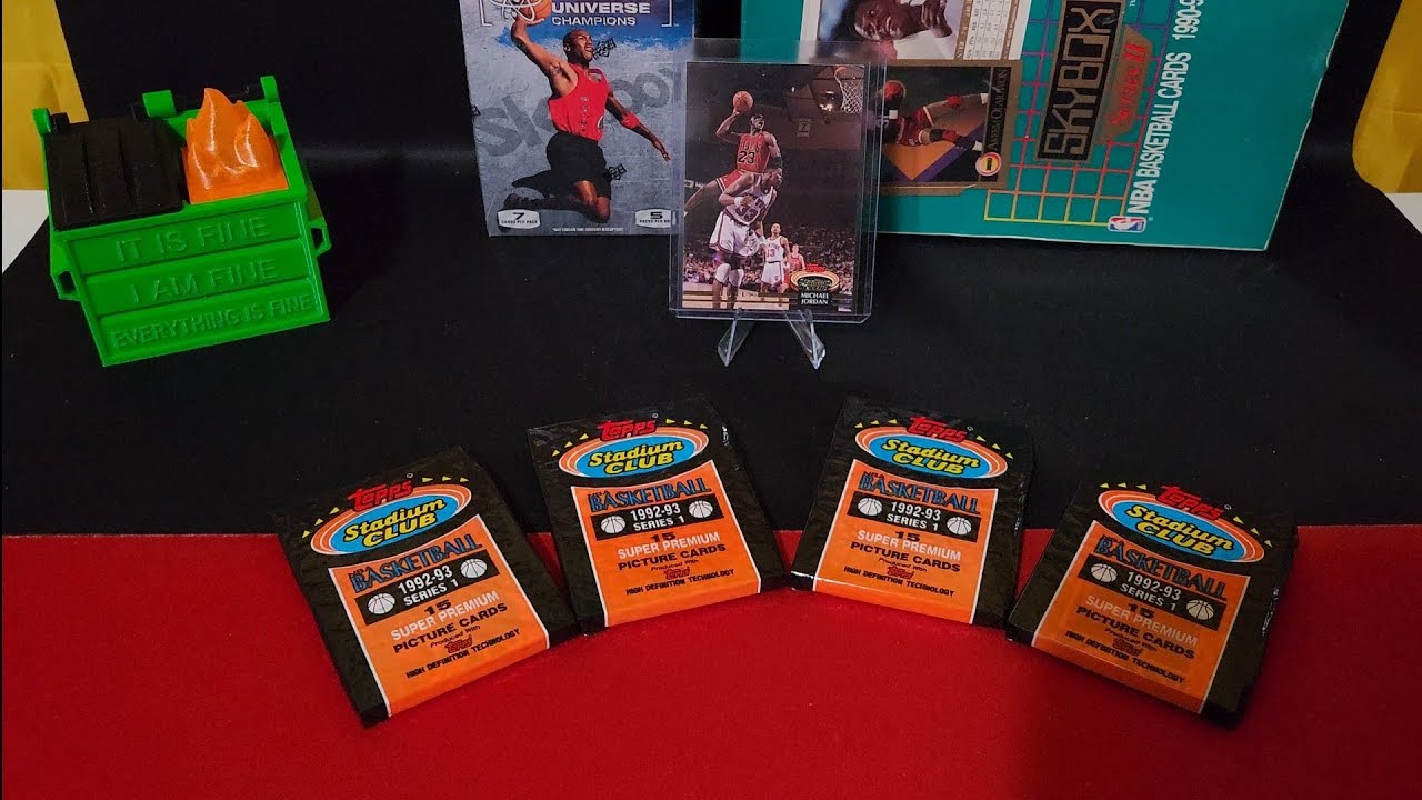 🏀 Баскетбольная коллекция Topps Stadium Club 92-93! Набор из 4 карточек Jordan Magic?