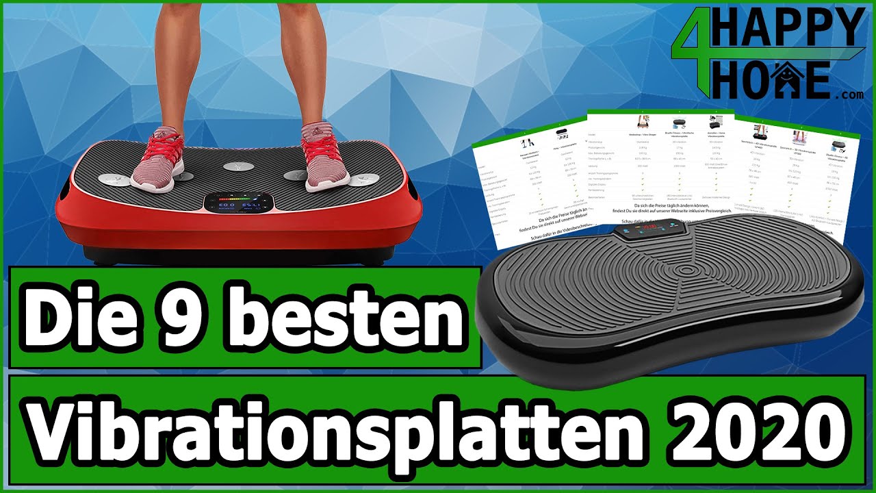 Vibrationsplatte kaufen ➡️ Die 9 besten Vibrationsplatten im Vergleich [3 Preisklassen]