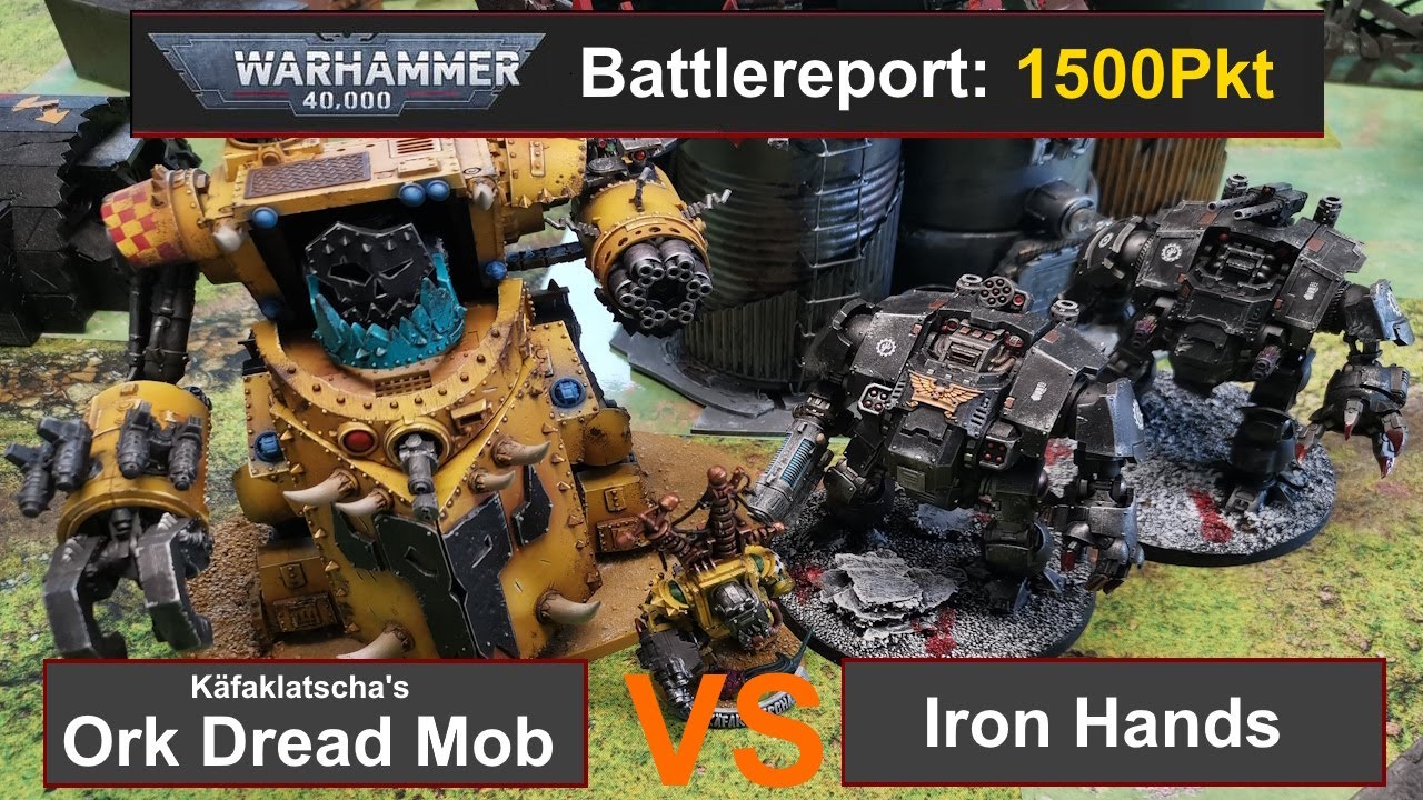 Warhammer 40k Battle Report: Orks vs. Space Marines 1500Pkt 10.Edi Deutsch