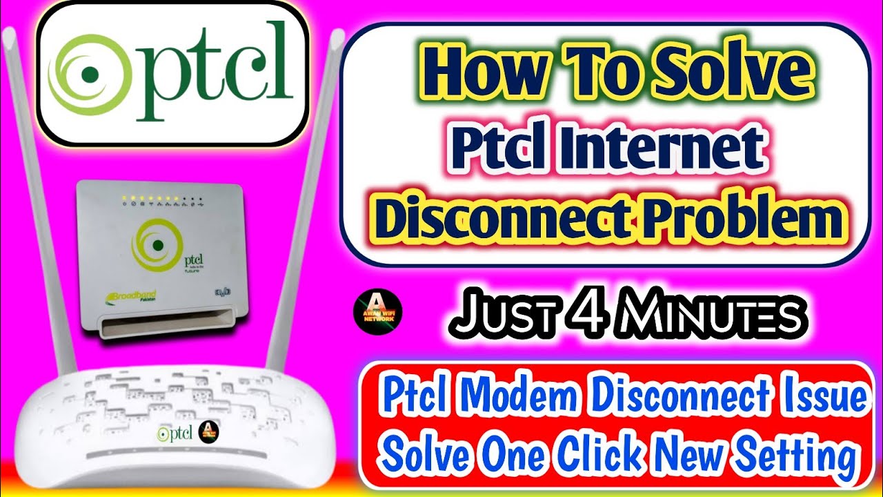 How To Solve Disconnect Problem On Ptcl Internet | Ptcl Ke Modem ki Problem Solve Karein