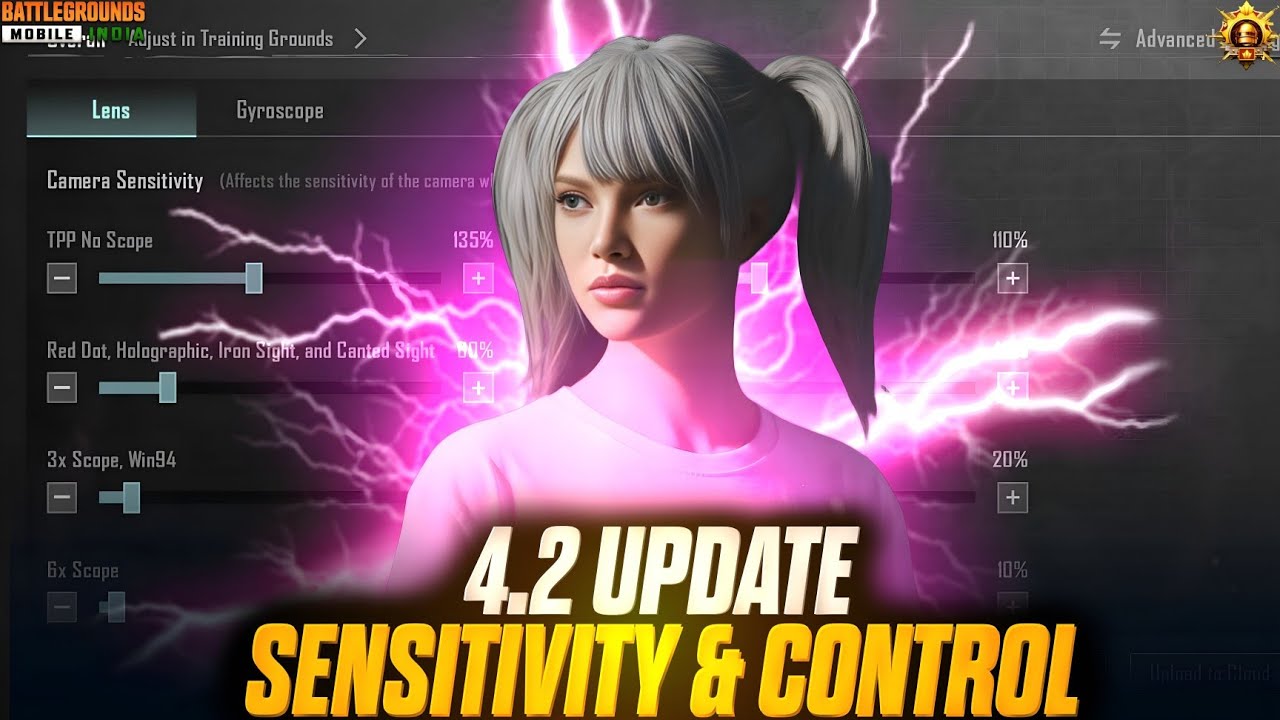 4.2 NEW UPDATE BGMI SENSITIVITY & CONTROL | BGMI 4.2 NEW UPDATE SENSITIVITY & CONTROL | BGMI 4.2....