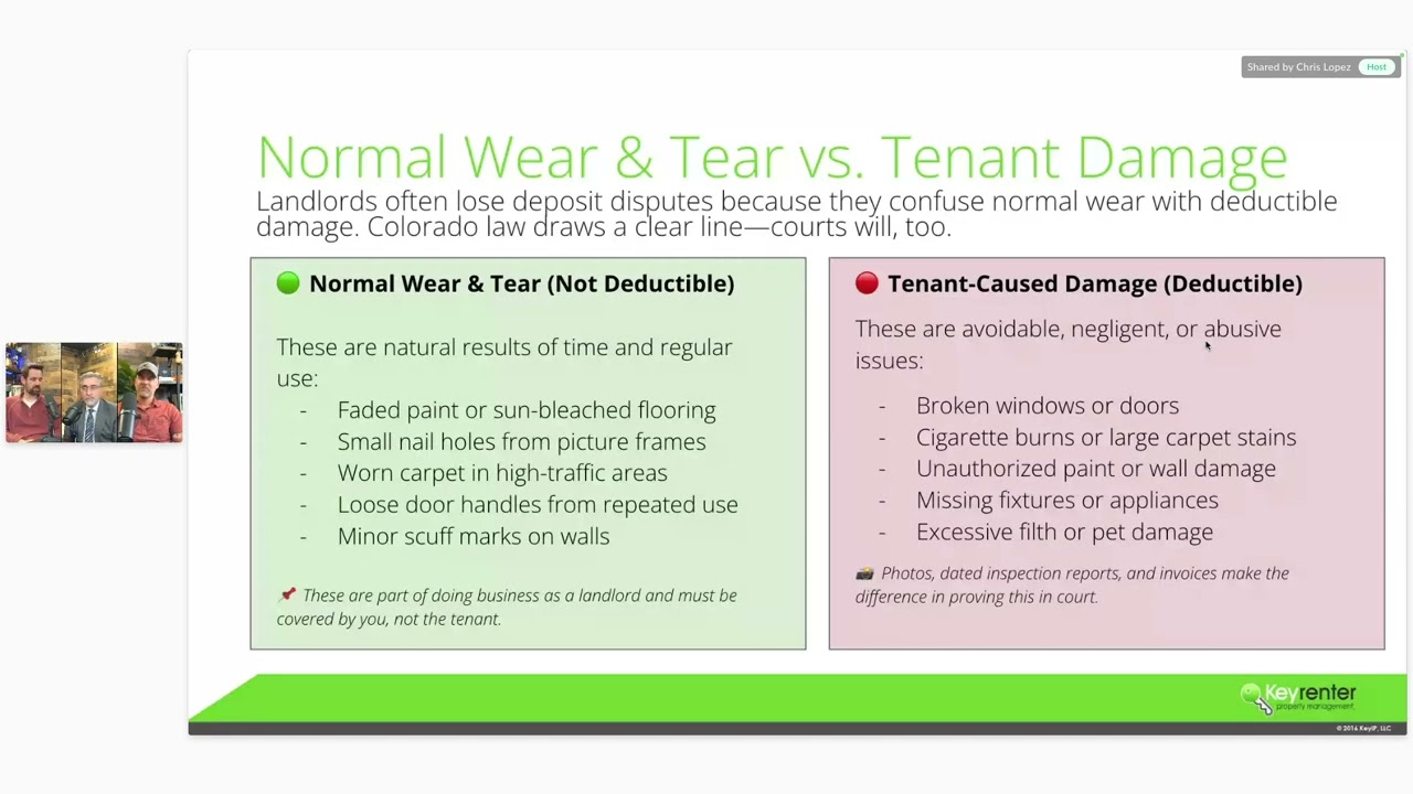 WEBINAR REPLAY: Security Deposit Disputes in Colorado