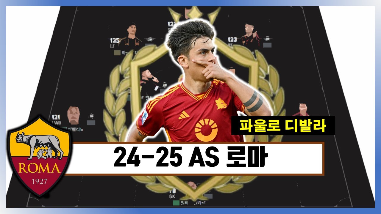 24-25시즌 AS로마 현역 종결 스쿼드 / 급여285 / 피파4