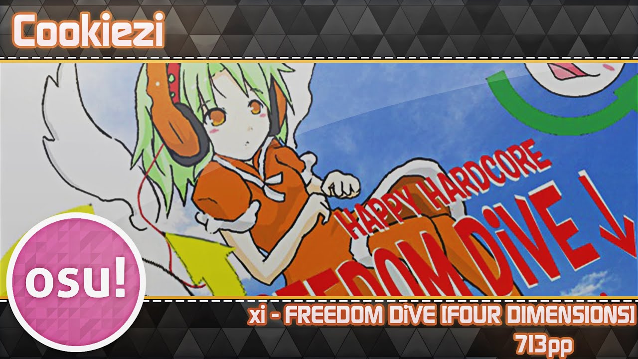 Osu! Cookiezi | xi - Freedom dive [FOUR DIMENSIONS] | HR | 713pp