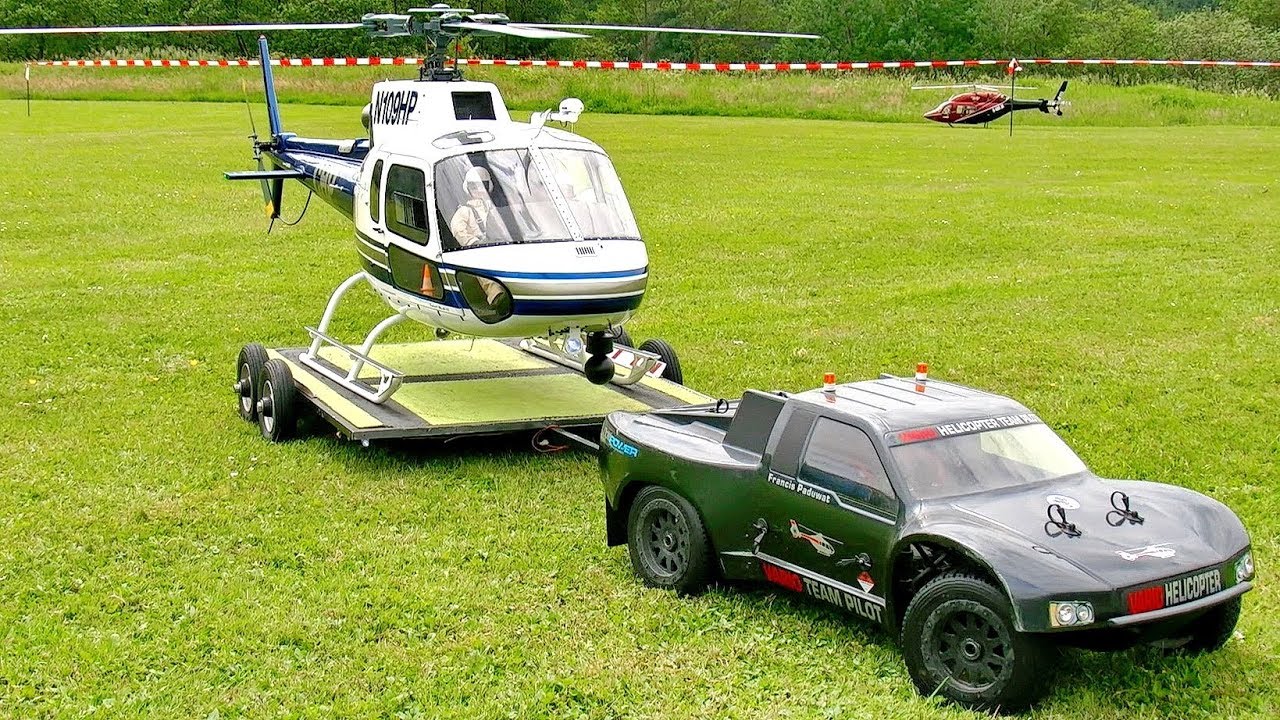 STUNNING AMAZING AS-350 ECUREUIL BIG SCALE RC ELECTRIC MODEL HELICOPTER FLIGHT DEMONSTRATION