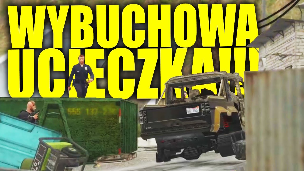 🔴 AUTO SPŁĄNĘŁO PODCZAS UCIECZKI xD - GTA 5 ROLEPLAY