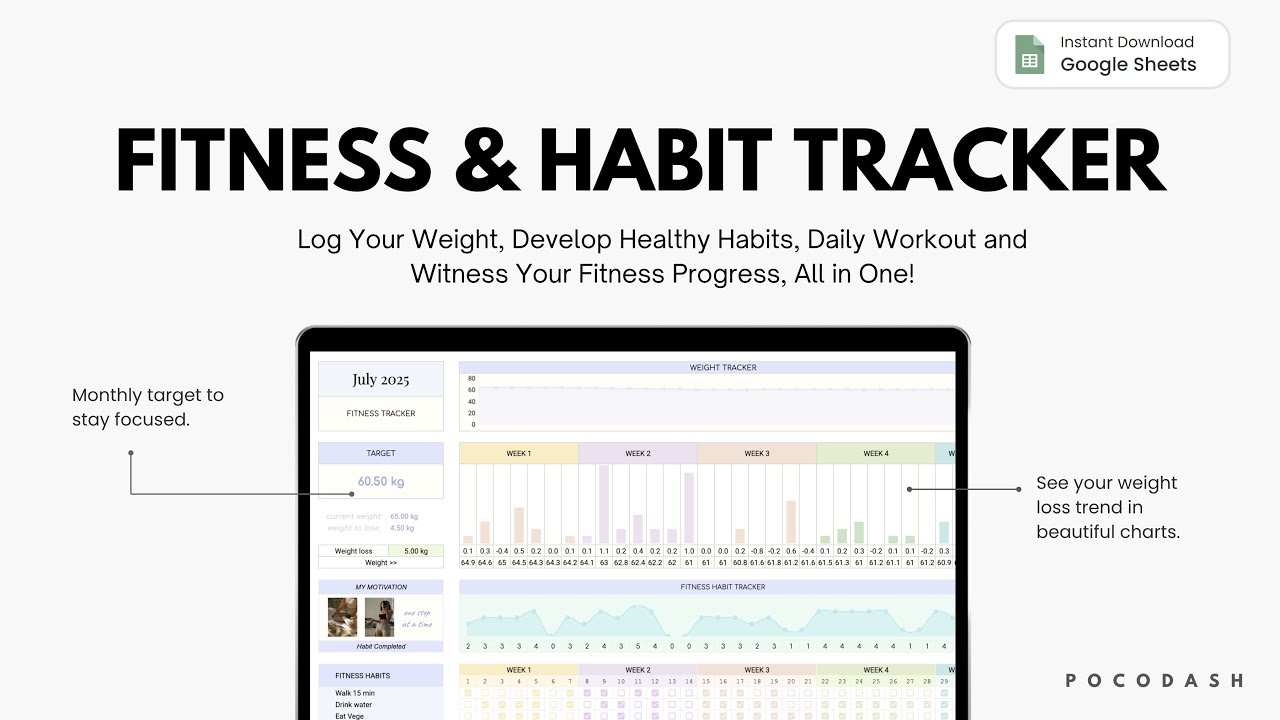 Fitness and Habit Tracker & Start making progress to your workout goals! ✨💪🎉 Download Now