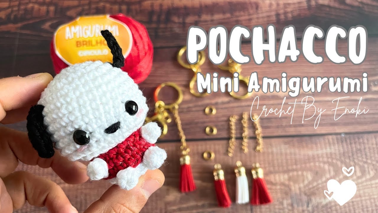 AMIGURUMI  para PRINCIPIANTES! Mini Pochacco AMIGURUMI A CROCHET