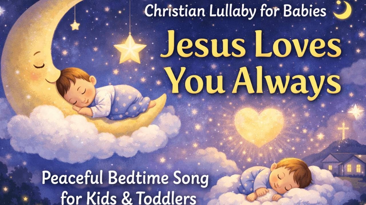 Christian Lullaby for Babies 🌙 Jesus Loves You Always | Peaceful Bedtime Song for Kids & Toddlers