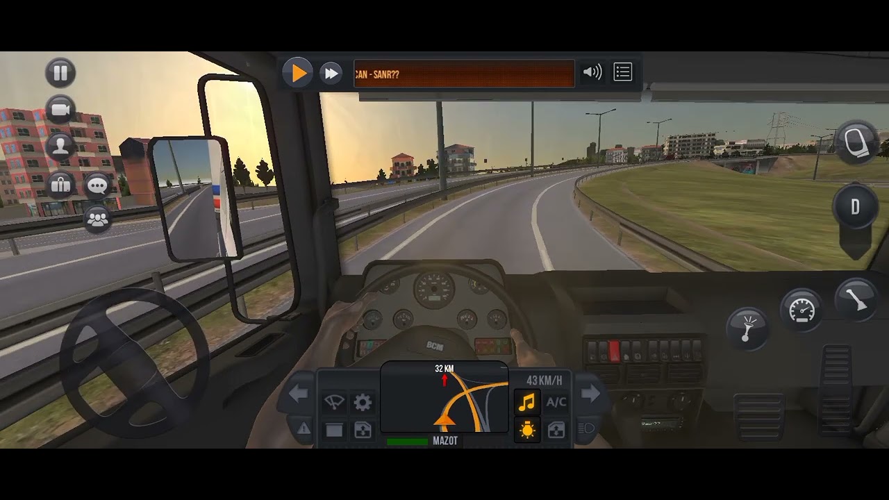 Tır oyunu  Truck simulator 2026  ambulasın önüne kesdit 1 Bölüm 
