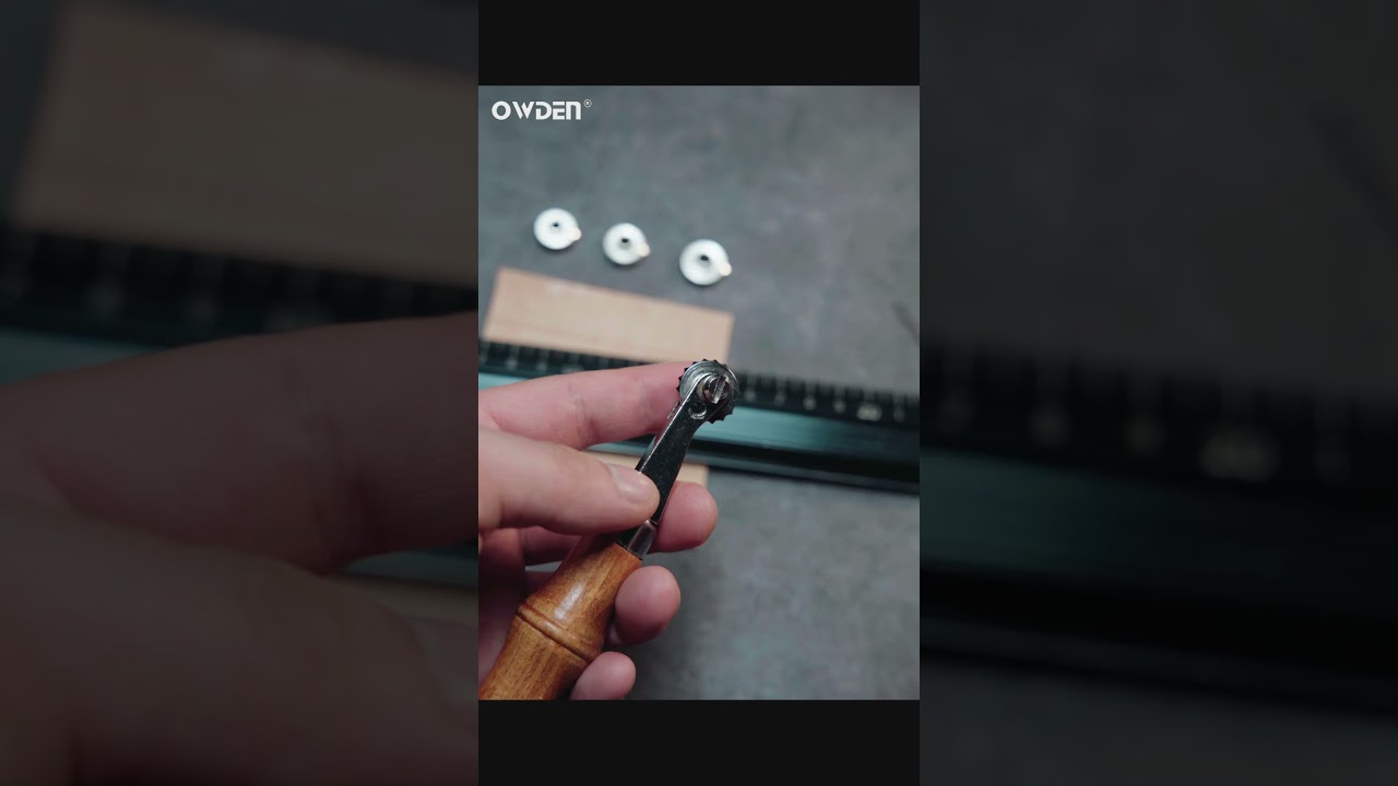 Learn how to use the OWDEN leather space overstitcher for perfect stitching every time!  