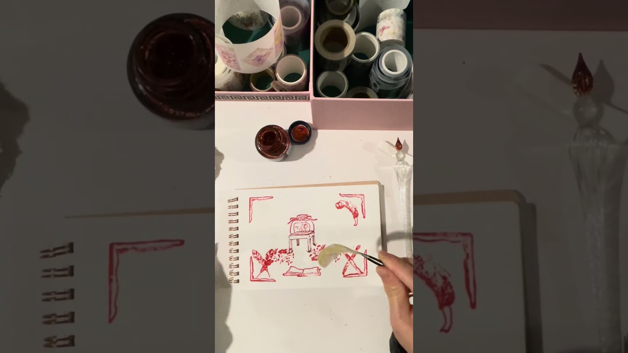 Let’s creative journaling using clear stamps! 