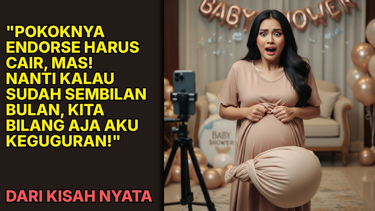 Istri Pura-pura HAMIL Demi Konten Baby Shower, Terbongkar Saat Perut Karetnya MELOROT Pas LIVE!