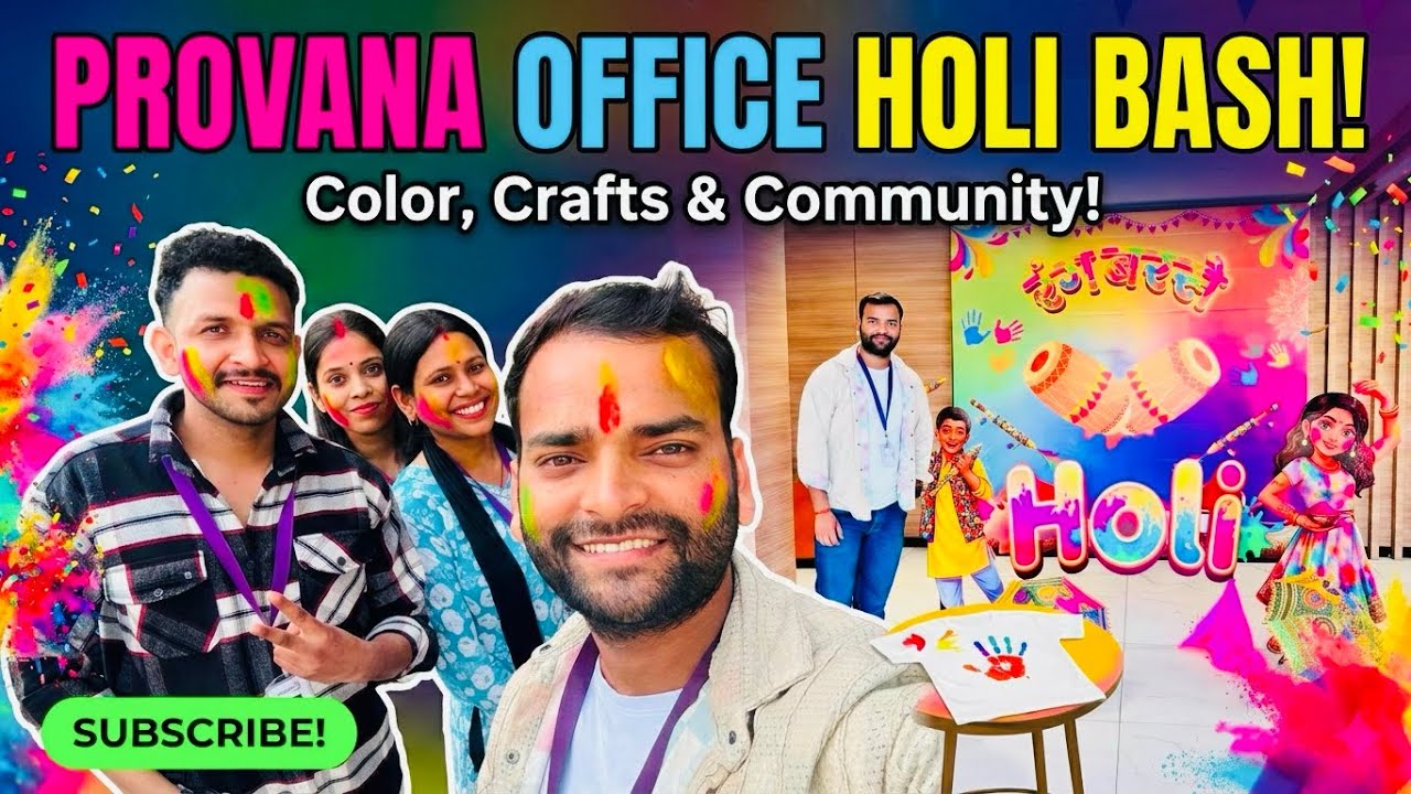 होली Specialist की पहली झलक! 😍 | Provana Office Holi Celebrations 🎉.