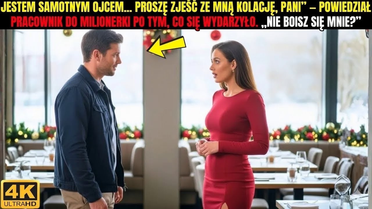 „Jestem samotnym ojcem… proszę zjeść ze mną kolację, pani” — powiedział pracownik do milionerki po