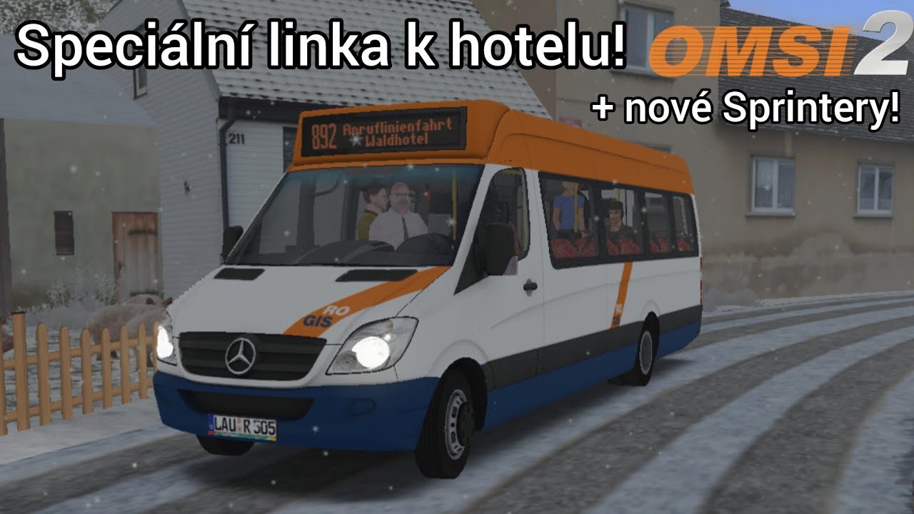OMSI 2 #305 | Úzké silnice k hotelu se Sprinterem v zimě na Probachu V2!