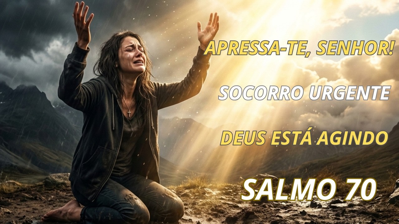 SALMO 70: ORAÇÃO URGENTE PARA DEUS APRESSAR SEU MILAGRE HOJE! 🙏