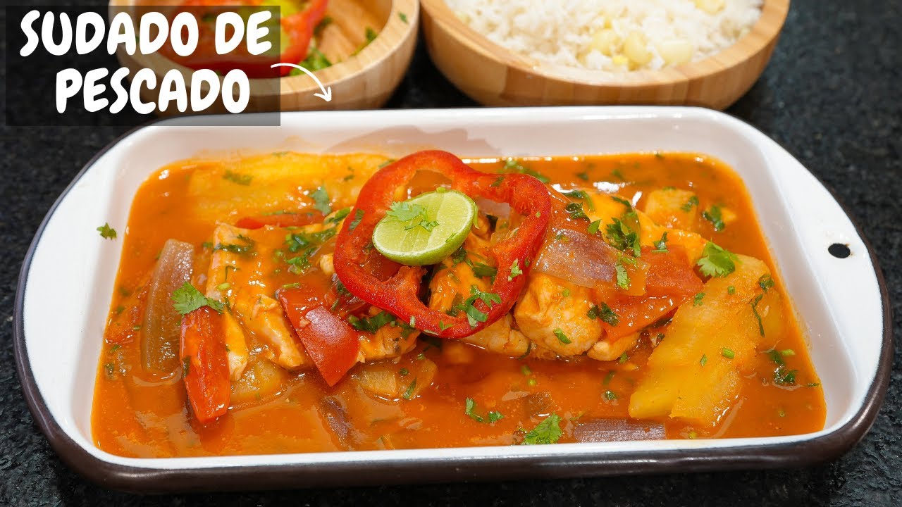 Clásico Peruano! Sudado de pescado para este frio, receta facil y rico | Abelca