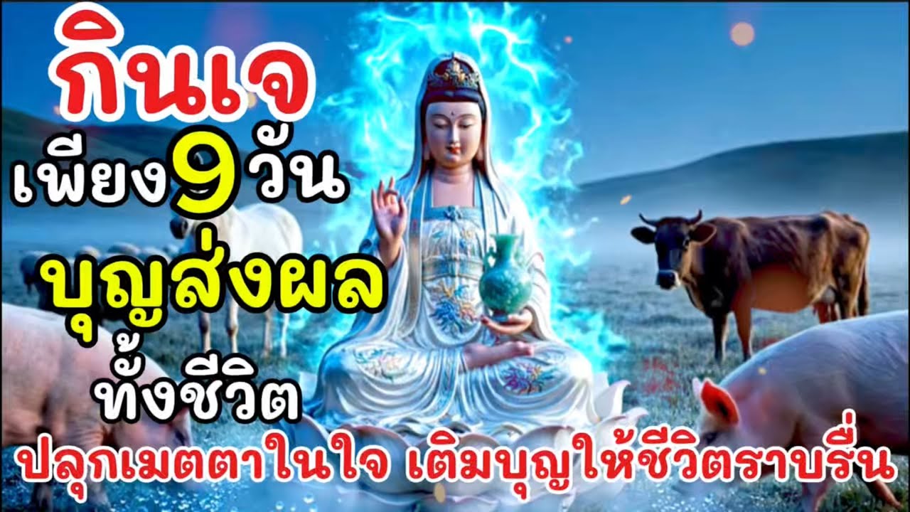 กินเจได้บุญมหาศาล เพราะใจเมตตาไม่เบียดเบียน ฟังก่อนนอน ได้บุญ