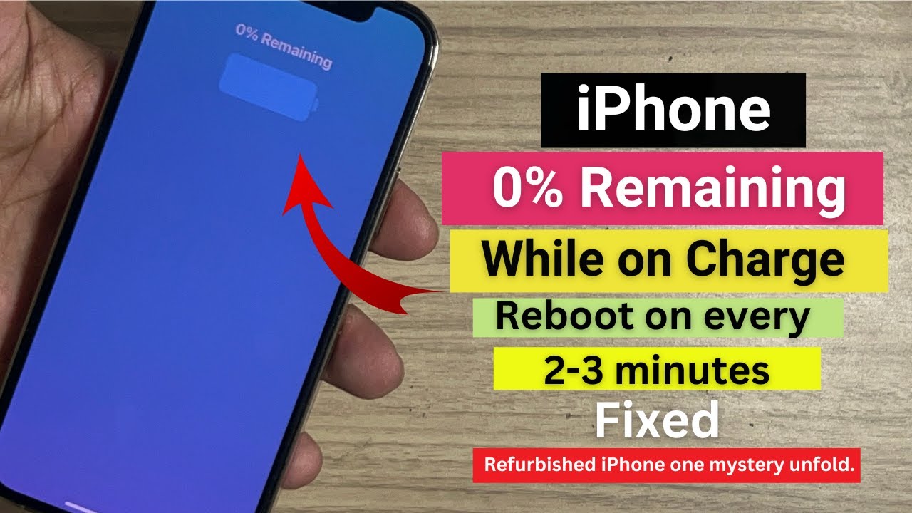 iPhone показывает 0% оставшегося заряда при зарядке! Восстановленный iPhone раскрывает одну тайну.