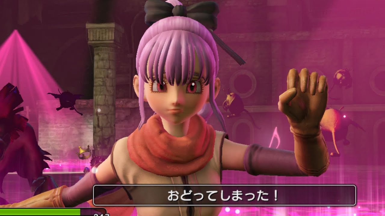 【DQH2ヒロピン】次々と状態異常をかけられて思うように戦えないテレシア【さそうおどり・眠り・氷・幻惑】- PS5 4K 60fps WEBM
