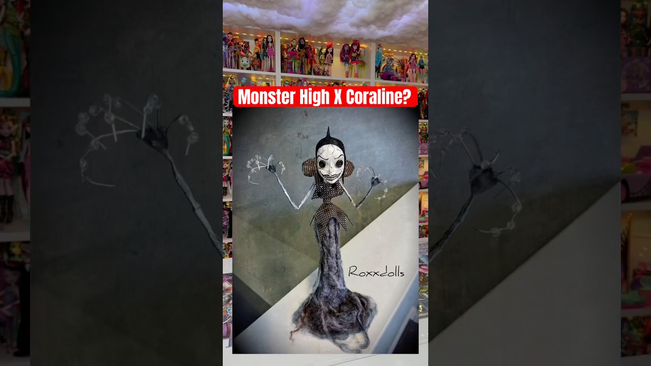 Monster High will release a Coraline Skullector doll?😭 EVERYTHING we know so far!💙 #monsterhigh