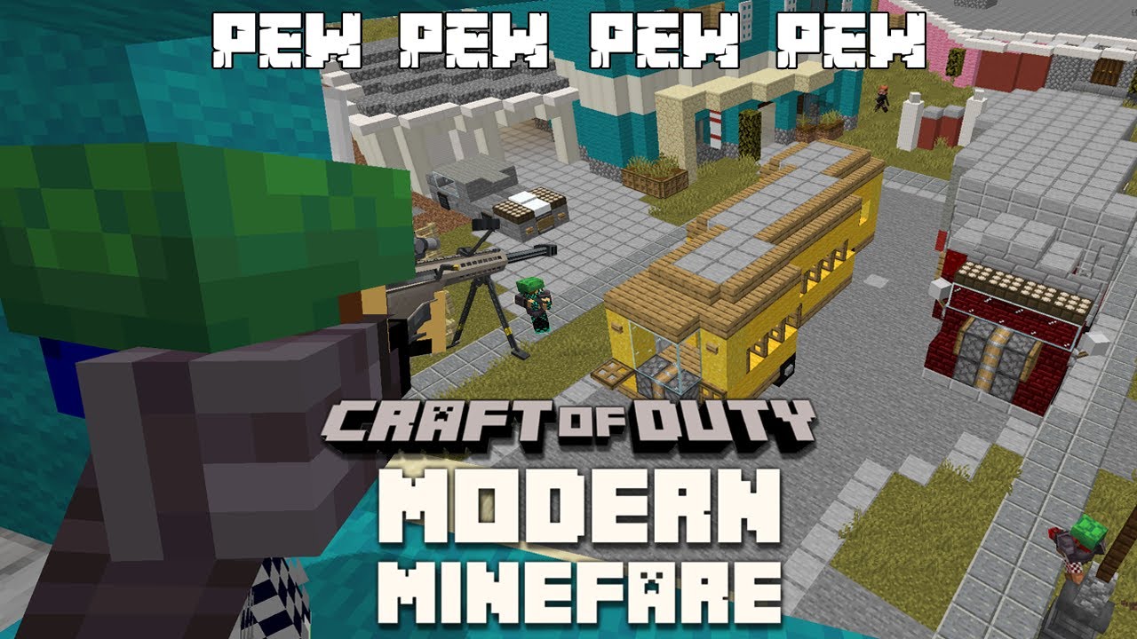 Minecraft PvP, но это CALL OF DUTY (Minecraft Gun Mod PvP)