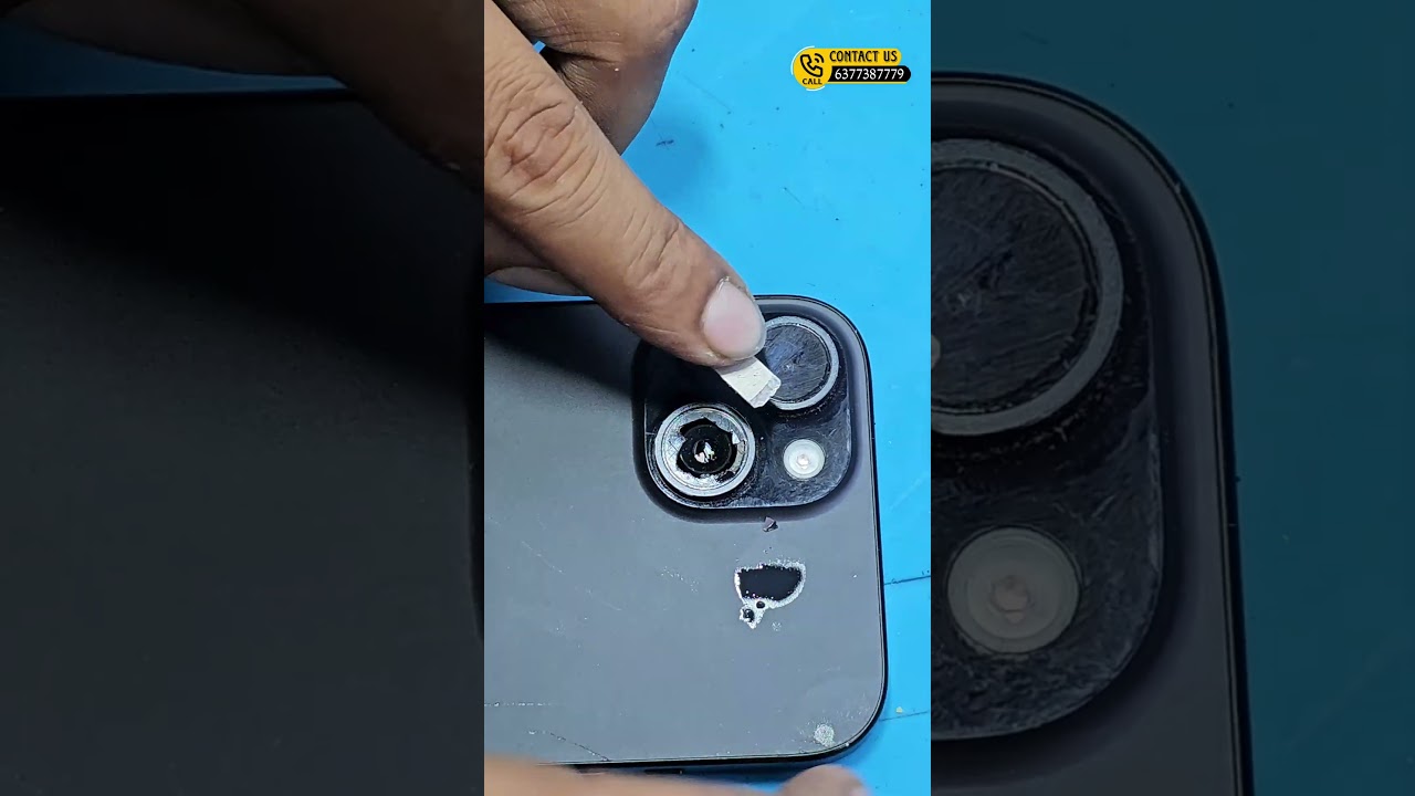 iphone 15 camera glass replacement #camera #repair #shortsviral