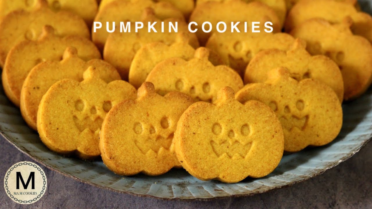 【ハロウィン】１００均のクッキー型で作るかぼちゃのクッキー Pumpkin Cookies