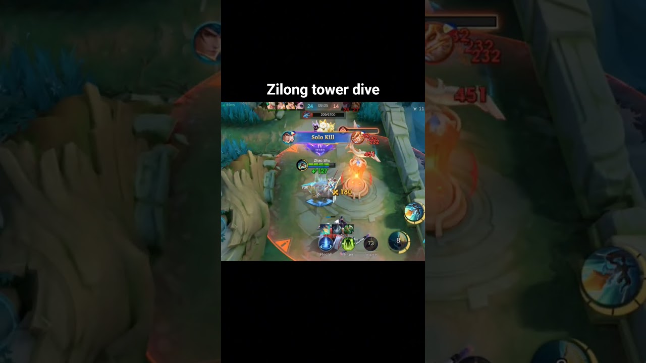 Zilong tower dive 