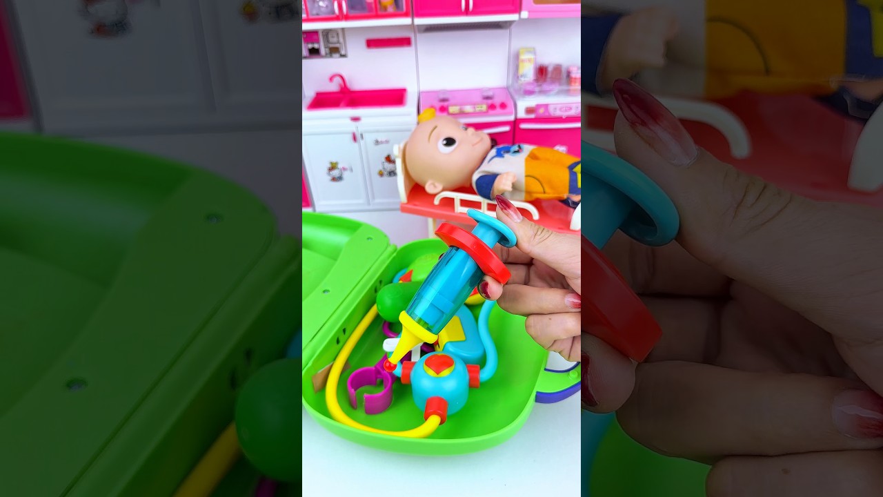 ASMR Unboxing Cocomelon and Doctor Set Toy I Satisfying Toy Sounds & Pretend Play #shorts
