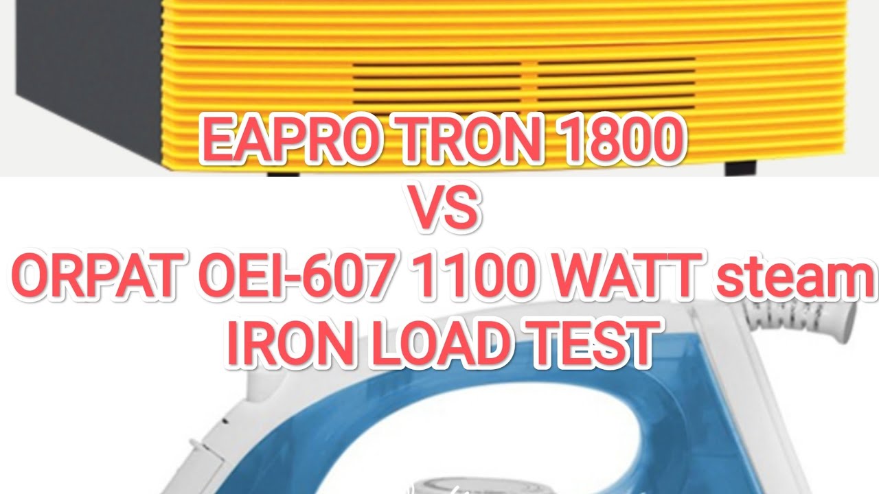 EAPRO AI-MPPT TRON 1800 1.5 KV Load Test with Orpat OEI-607 1100 WATT STEAM IRON_WAAREE #Solar
