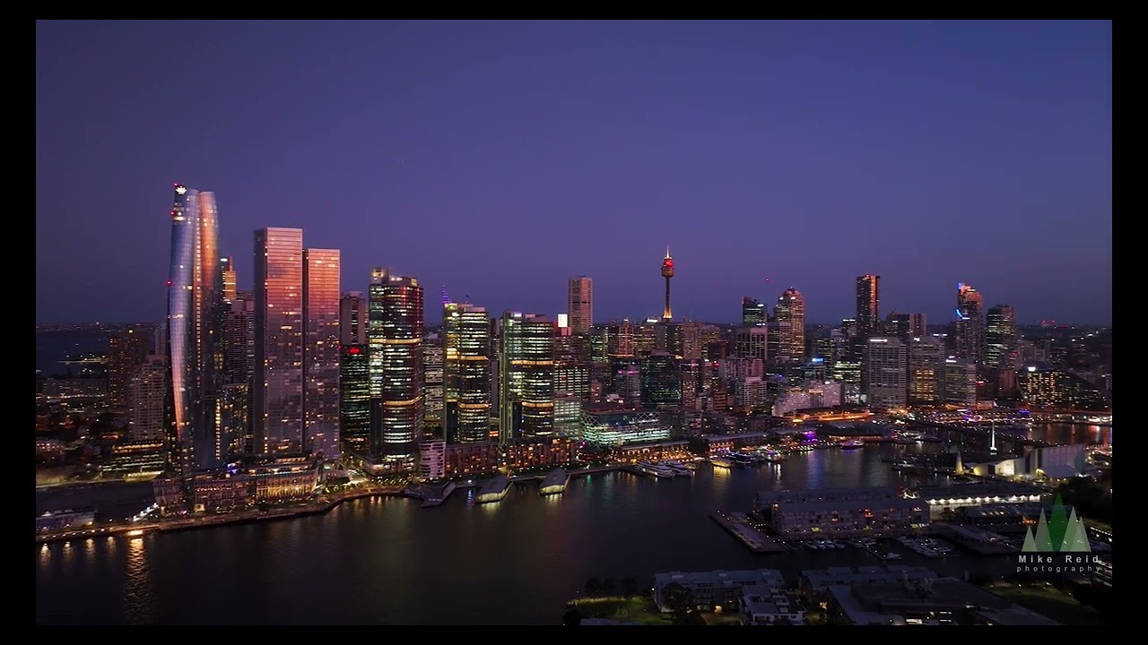 Sydney Harbour at Blue Hour | Skyline and Darling Harbour | 5K