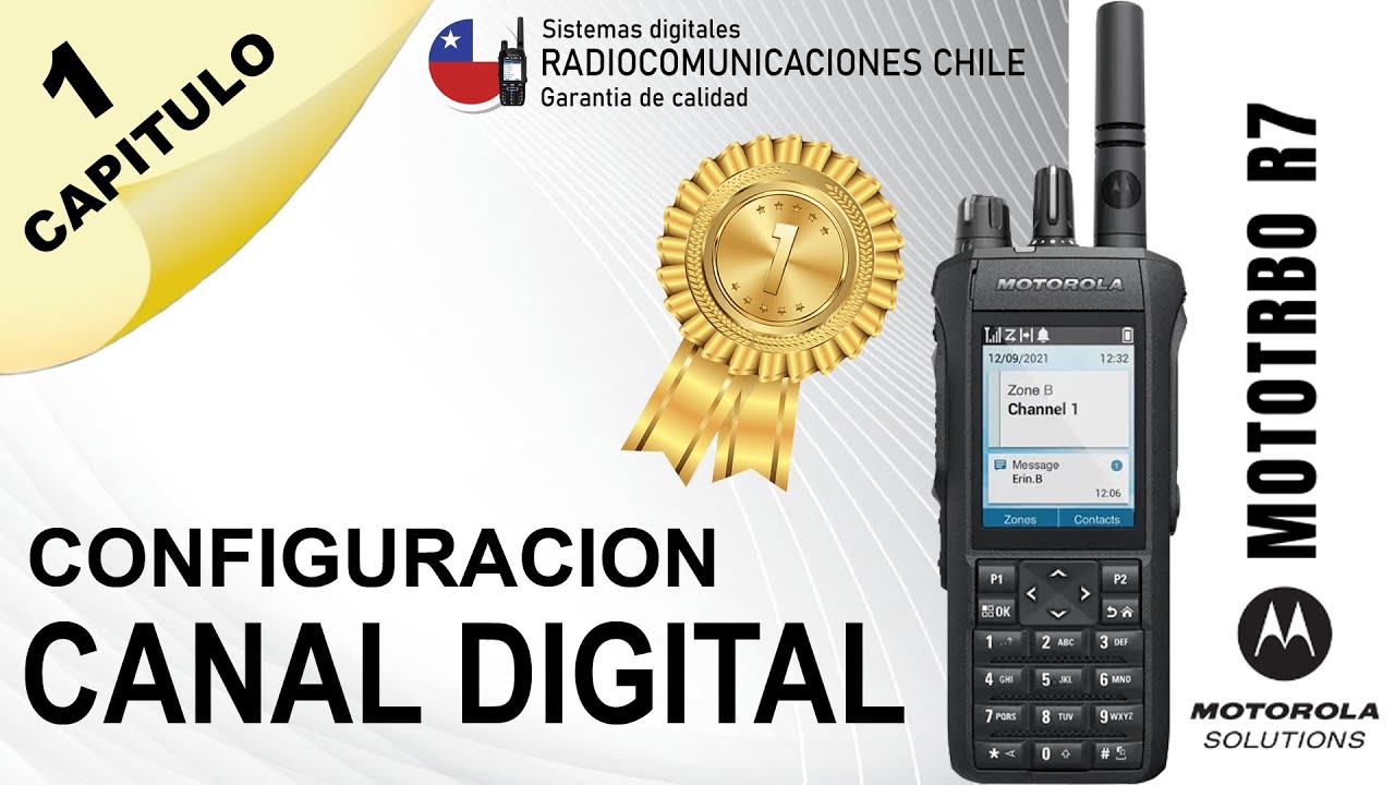 RADIO PORTATIL MOTOROLA MOTOTRBO R7  - Programación digital - Bien Explicado - Full HD    💎Parte 1