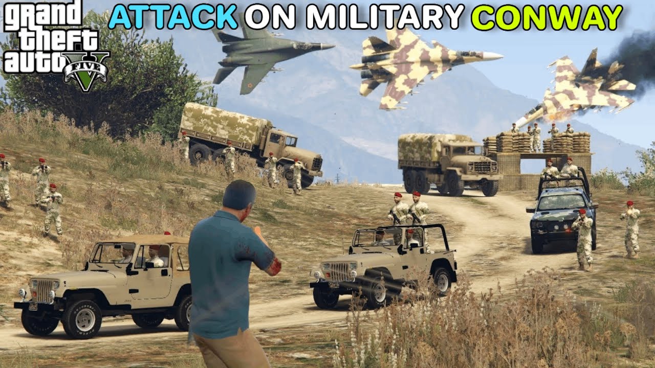 DEADLY ATTACK ON MILITARY CONWAY | GTA 5 GAMEPLAY