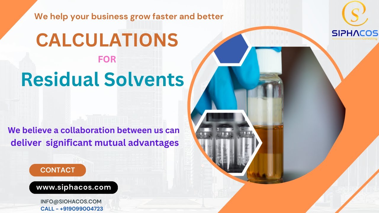 #139 SIPHACOS Calculations of Residual Solvents