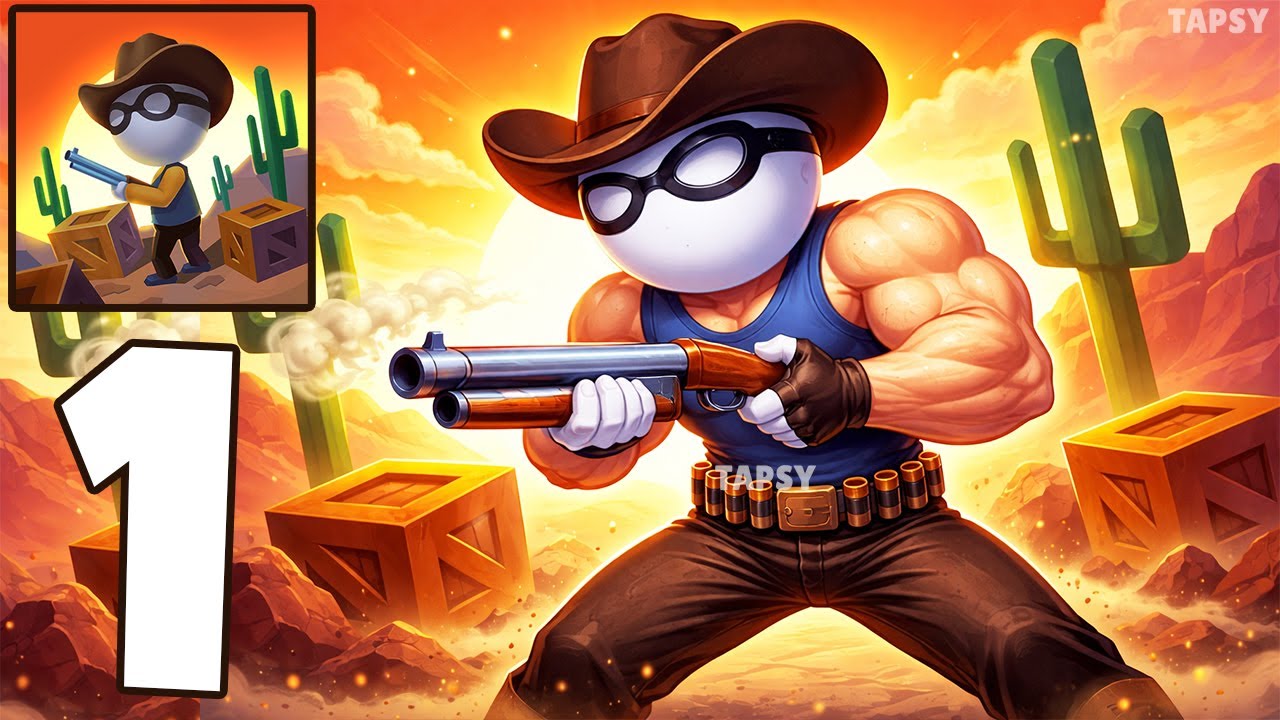 🤠Western Sniper Gameplay Walkthrough Part 1 – First Missions & Cowboy Action (Android,iOS)
