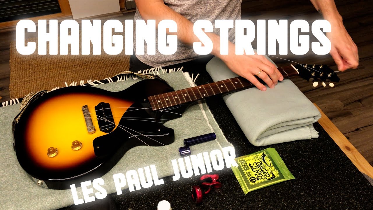 How To Change Guitar Strings | NO TALKING | Les Paul Junior 57 VOS
