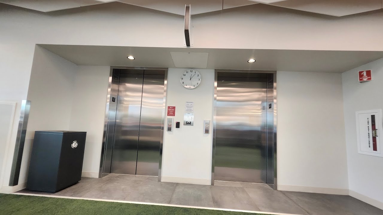 Full Building tour of The Multnomah County Library - Holgate. Kone Ecodisc elevators.