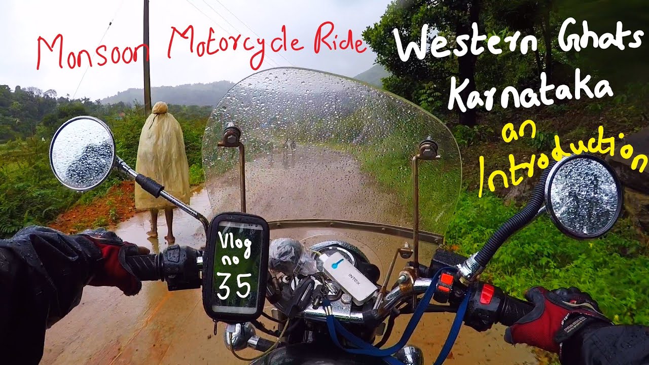 V35 Monsoon Motorcycle Ride thru Western Ghats Karnataka & Konkan Maharashtra- Intro to my Bike Tour