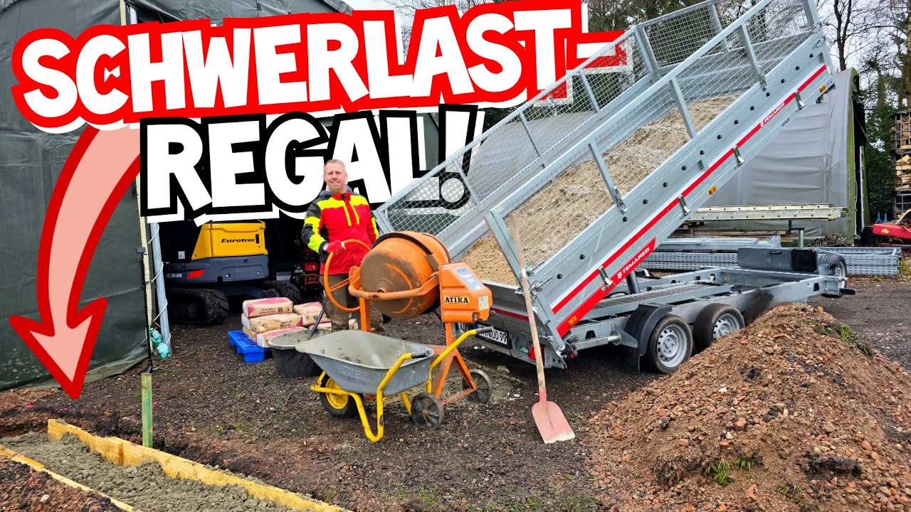 Vom FUNDAMENT zum SCHWERLASTREGAL! | Ganz schön viel Arbeit! | Mr. Moto