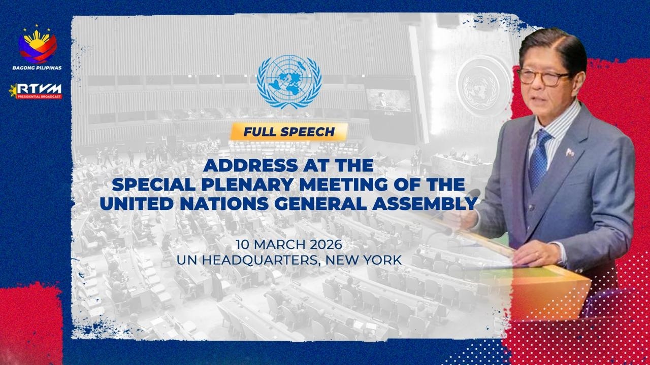 Address at the Special Plenary Meeting of the United Nations General Assembly (Speech) 3/10/2026