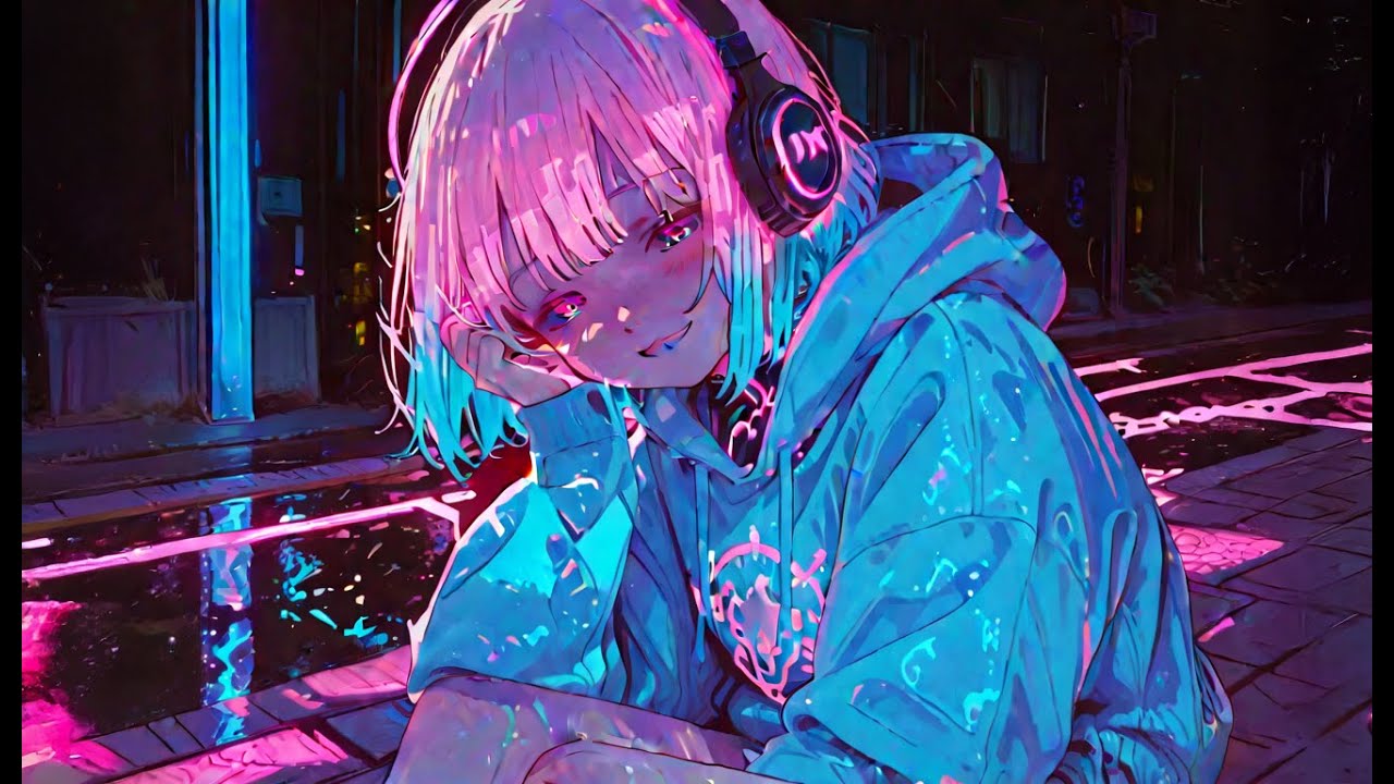 Cyberpunk Neon Street Ambience for Focus and Relaxation | Futuristic City Night Sounds | FujikoFM