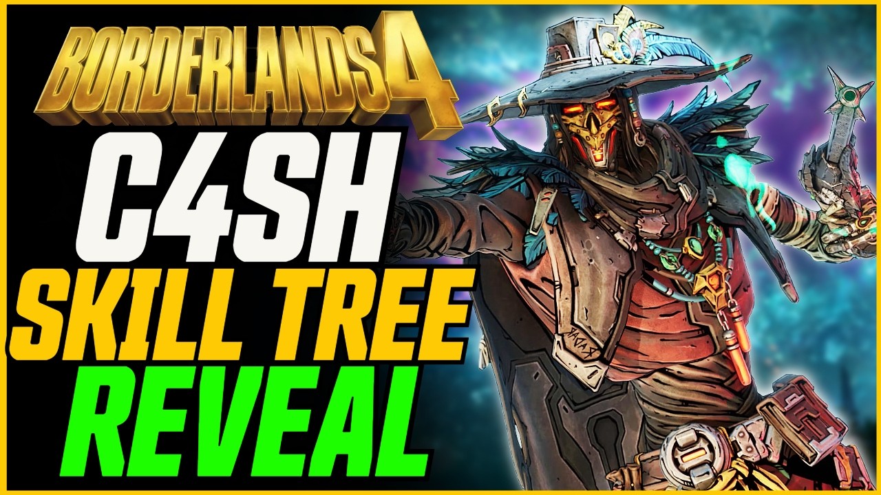 C4SH FULL REVEAL! New Action Skills & Skill Tree Breakdown! // Borderlands 4's Newest Vault Hunter